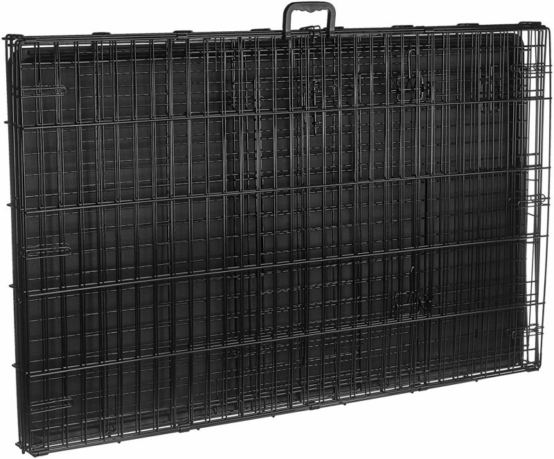 AmazonBasics Single Door & Double Door Folding Metal Dog Crate Pet